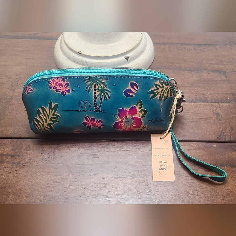 Handmade Genuine Leather, Sunglasses / Glasses Case, Structured, From Hawaii